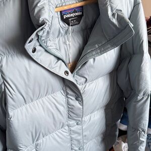 Patagonia Women's Sky Blue Puffer Coat